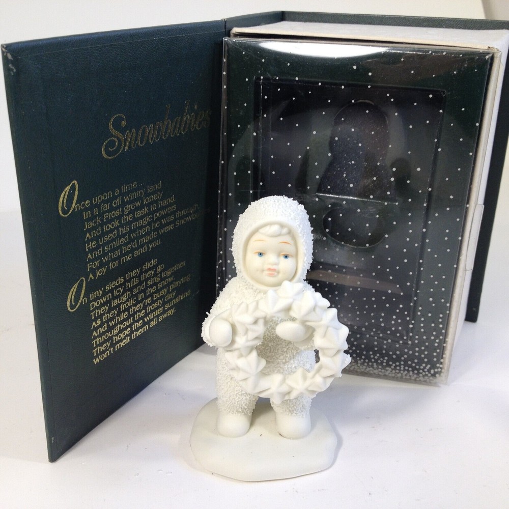 Vintage Dept 56 Snowbabies Figurine I Made This Just for You w/Box 6802-0 1980s